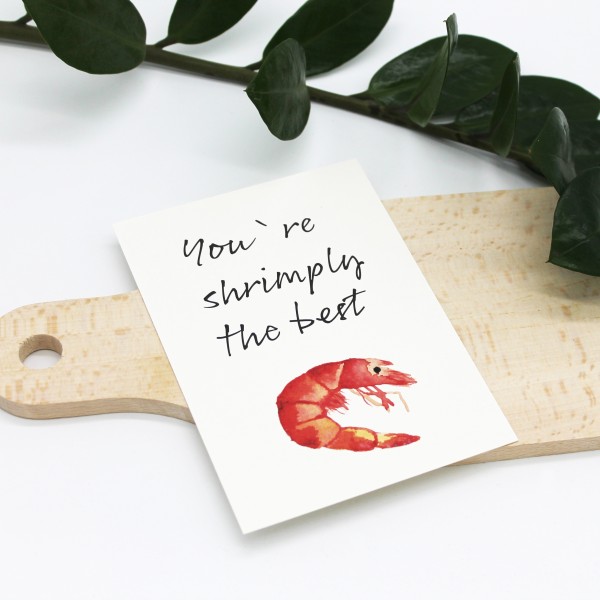 Postkarte - Shrimply the Best