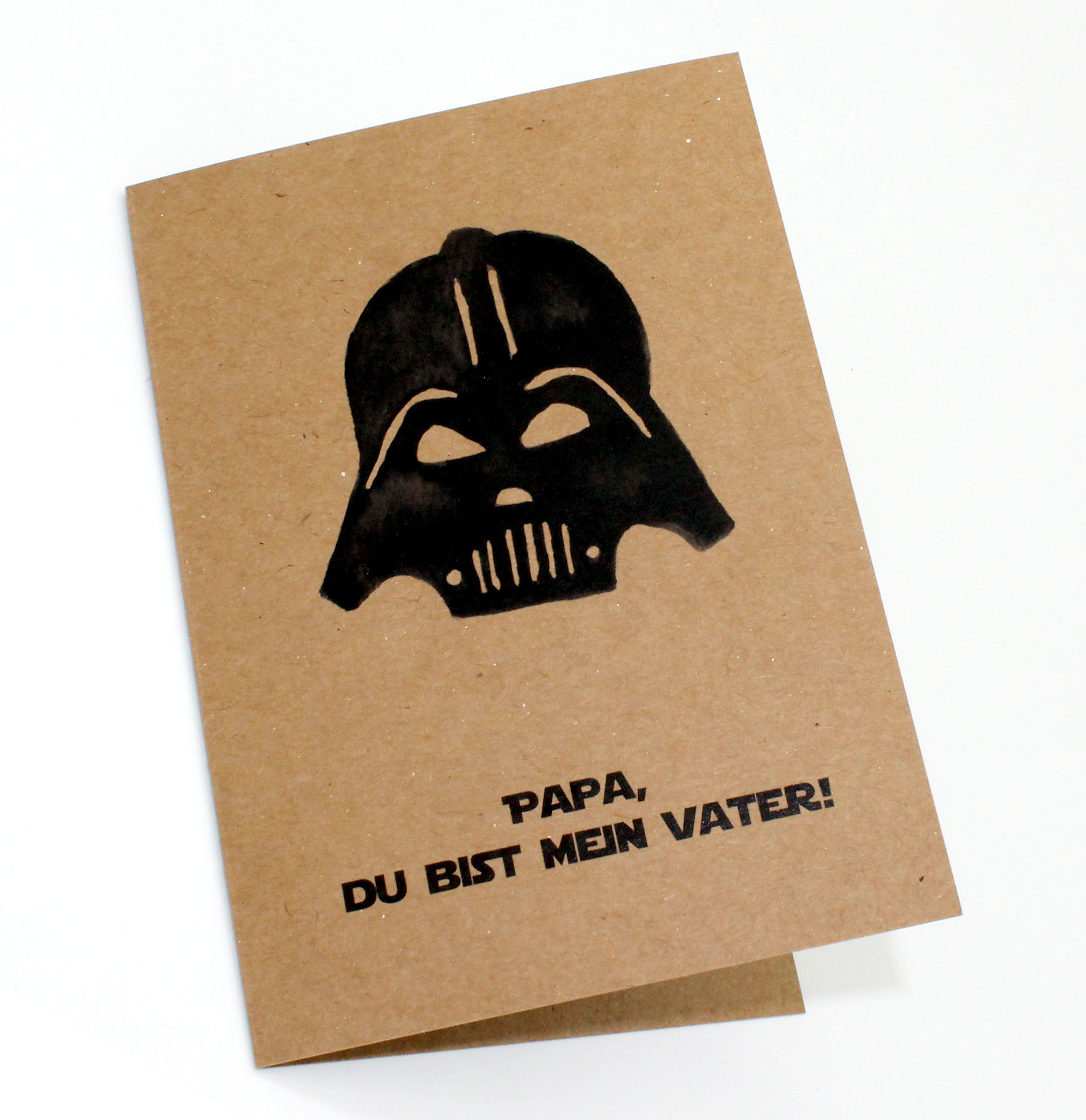 Klappkarte Ich bin dein Vater Vatertag Postkarten Papierhütte